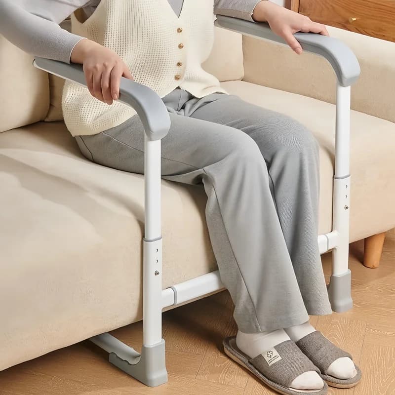 No-Drill Adjustable Height and Width Sofa Armrest Stand Barrier-Free Elderly Assistive Home Use Grab Bars