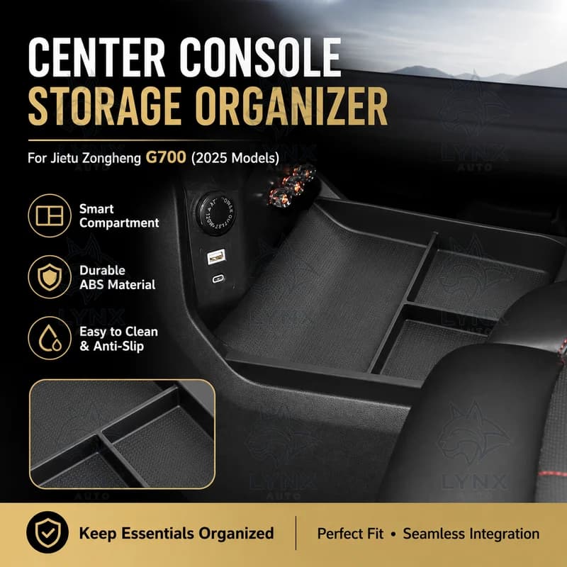 For Jietu Zongheng G700 Center Console Storage Box Organizer Car Interior Accessories Modification Parts 25 Models