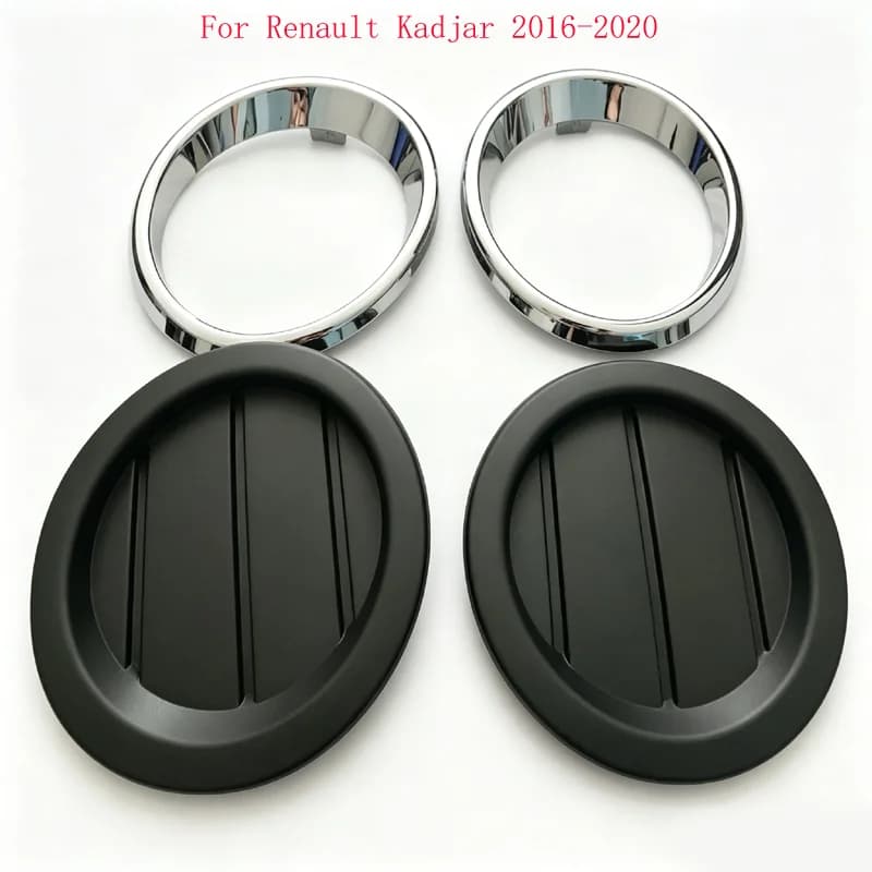 Front Fog Light Decorative Ring Fog Lamp Bezel Cover For Renault Kadjar 2016 2017 2018 2020