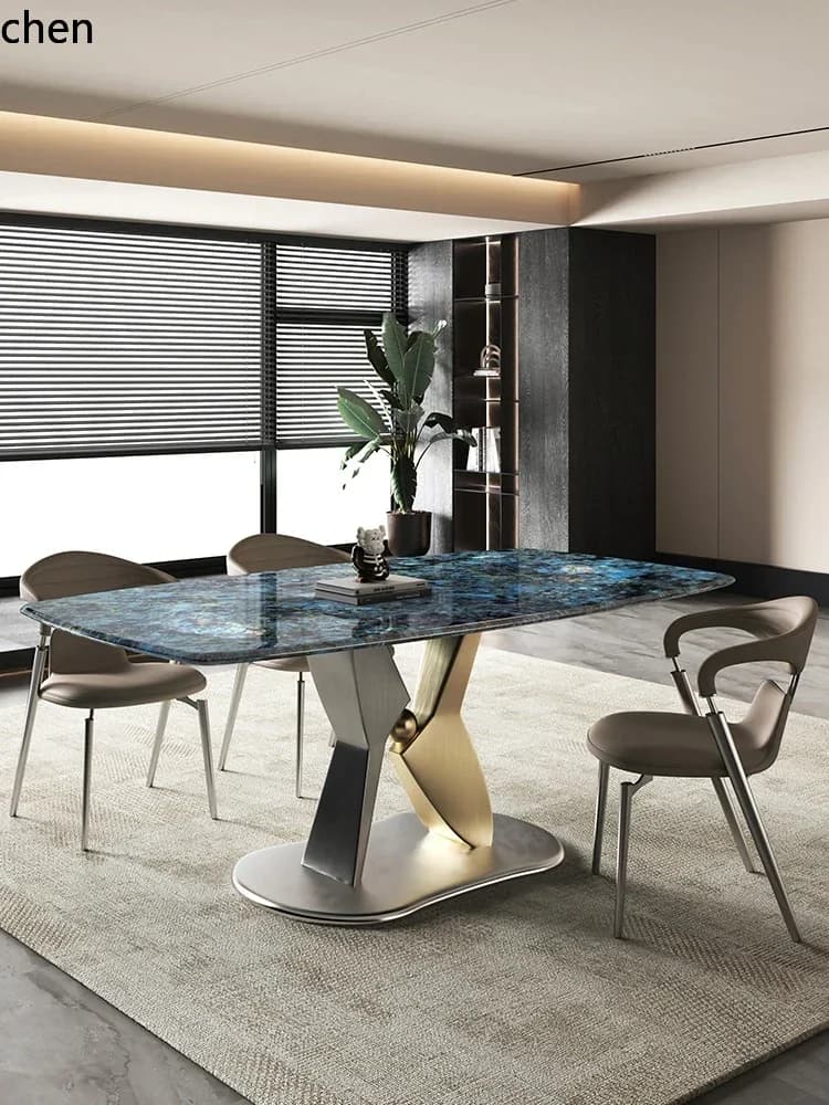 DSA  Dining Chair 304 Stainless Steel Simple Backrest Dining with a Sense of