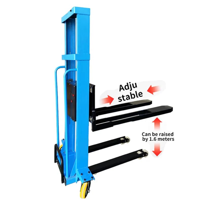 Portable Wireless Remote Control Forklift Hydraulic Stacking Truck Small Forklift 115cm Fork Length 64cm Fork Electric
