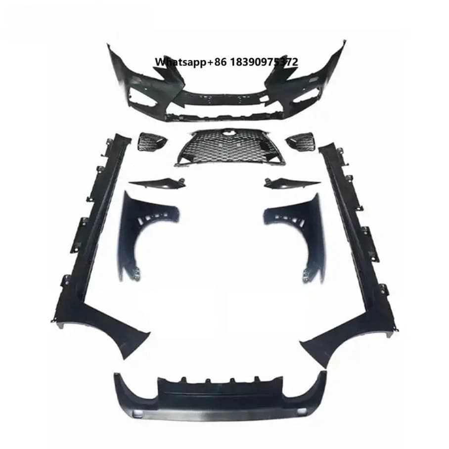 New Car Body Kit with Tow Hook Modified Front Bumper Grille Side Skirt Diffuser for 2014-2016 GSF F-SPORT