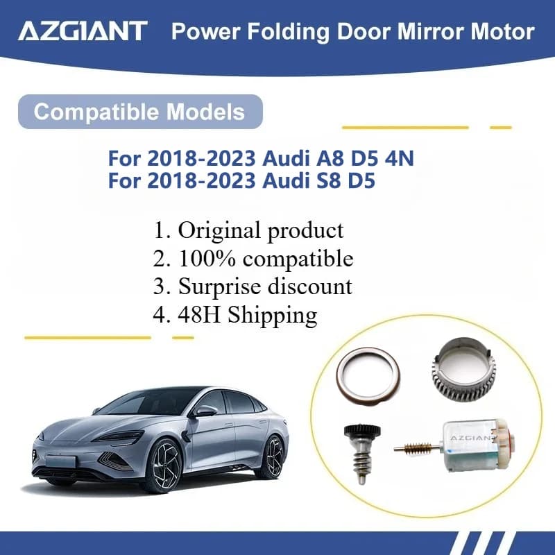 AZGIANT For 2018-2023 Audi A8 D5 4N / 2018-2023 Audi S8 D5 Car Power Fold Mirror 12V Motor module Replacement Part carro