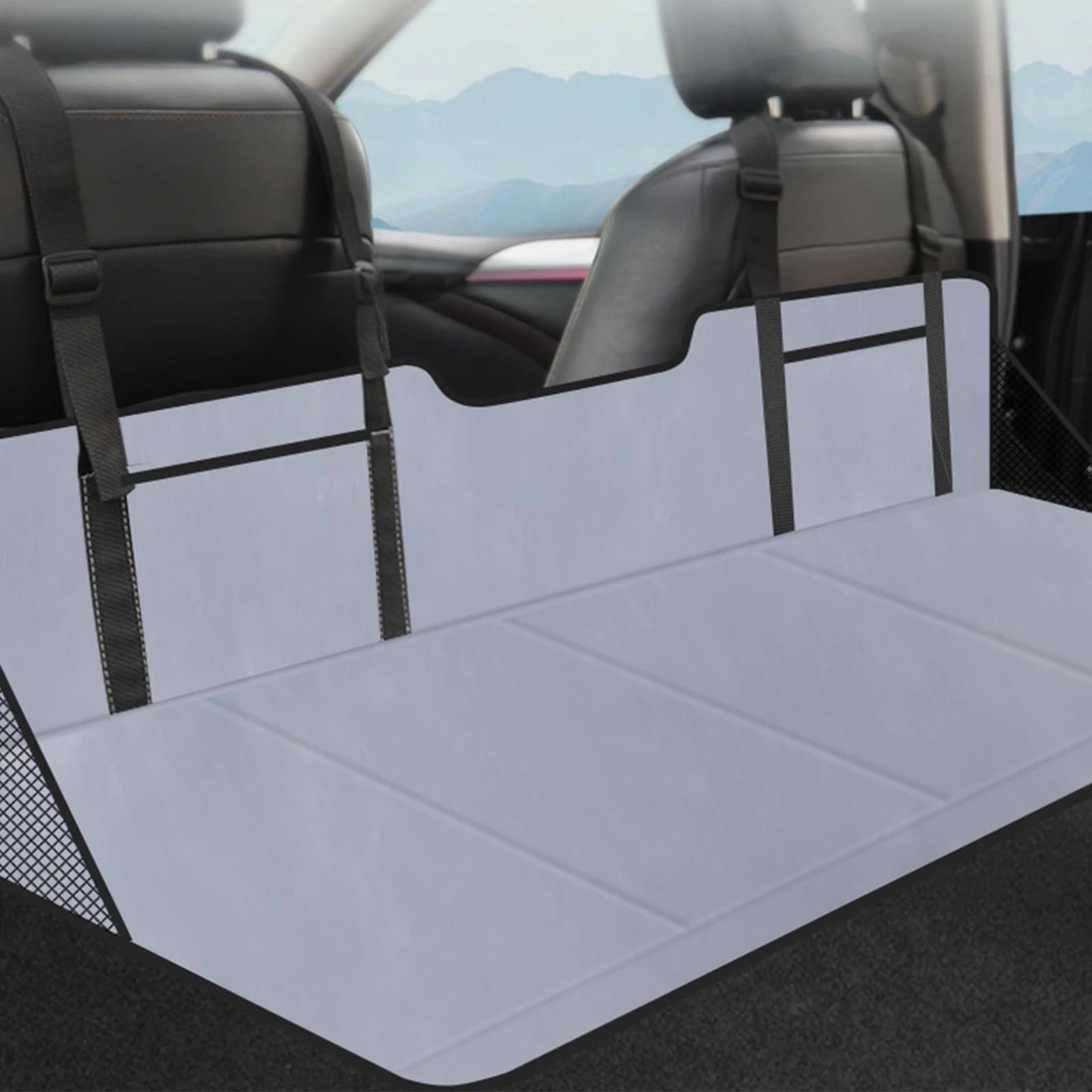 Camping Inflatable Car Air Mattress Head Guard For Tesla Model Y Model3 Portable Foldable Car Bed Mattress Truck Air Mattress