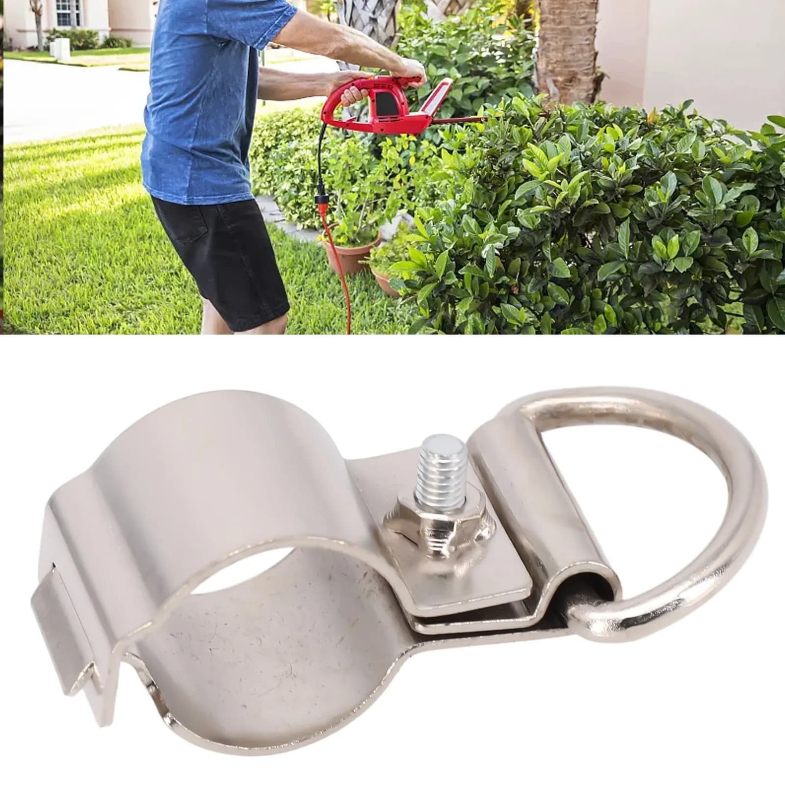 Trimmer Shaft Clamp Axle Clip For EGO 56V Cord Shoulder Strap Trimmer Shaft Clamp Outdoor Garden Power Equipment Tool