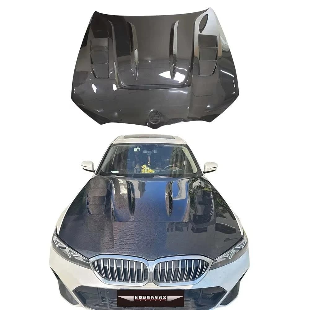 Laridas High Quality Carbon Fiber Engine Hood Bonnet Bolt-On for G20 330i M340i 2019-2020 Includes Bolts