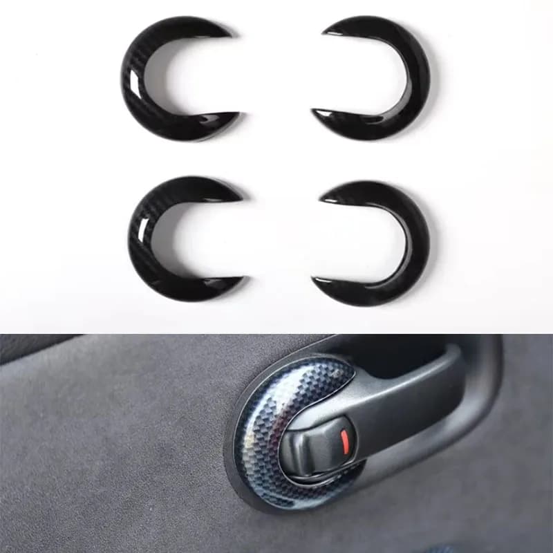 For Nissan TIIDA 2008-2010 Car Door Interior Handle Grab Decoration Cover Trim Styling ABS Moldings 4pcs