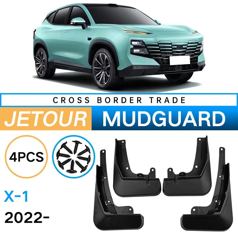 Thick Soft Rubber Mud Flaps Anti-Bending Anti-Aging for Jetour X-1 2022-2023 Automotive Tires Soft Mudguards