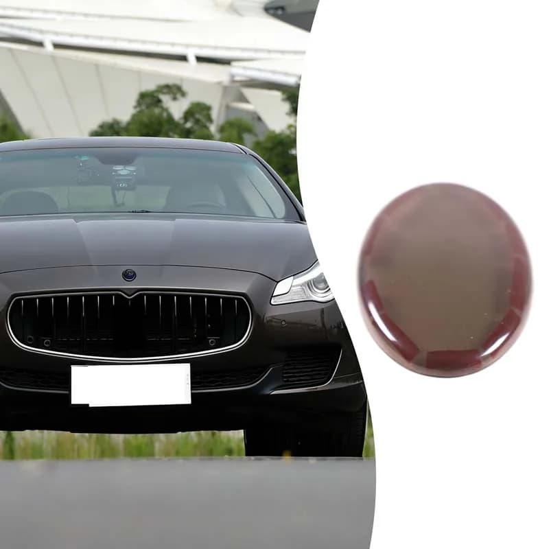 1piece set ABS black For Maserati Quattroporte Ghibli 2013-2026+ Car front logo decorative cover sticker protection accessories