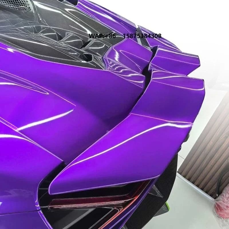 For  Revuelto Real Carbon Fiber Spoiler Tail Fins Automotive  Tail Wing Upgrade Body Kit OEM Style Auto Parts