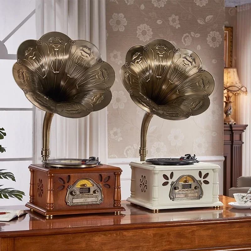 vinyl record player record player bluetooth radio home ornament