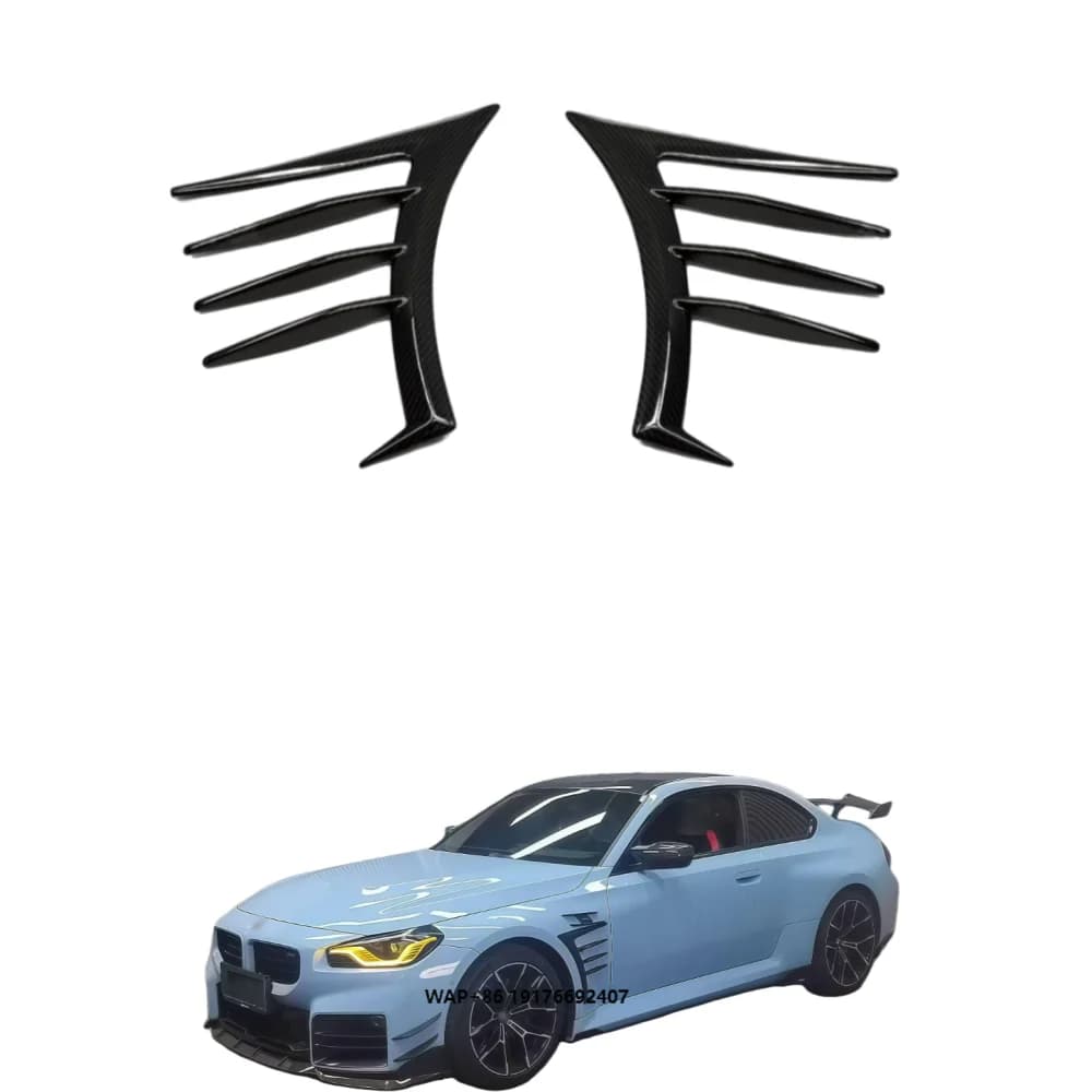 Car Leaf Panel Decoration Modified with AD Style Dry Carbon Fiber Leaf Panel Decoration Suitable forBMW M2 (G87)