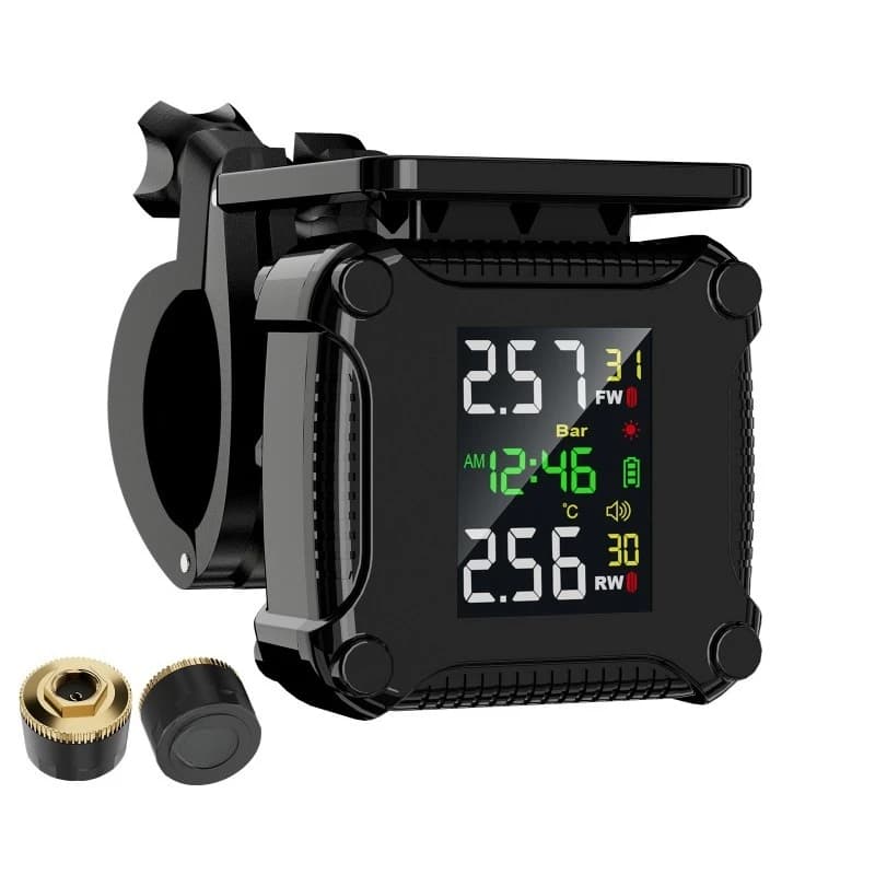 Motorcycle tire pressure monitor, high-precision sensor detector portable c