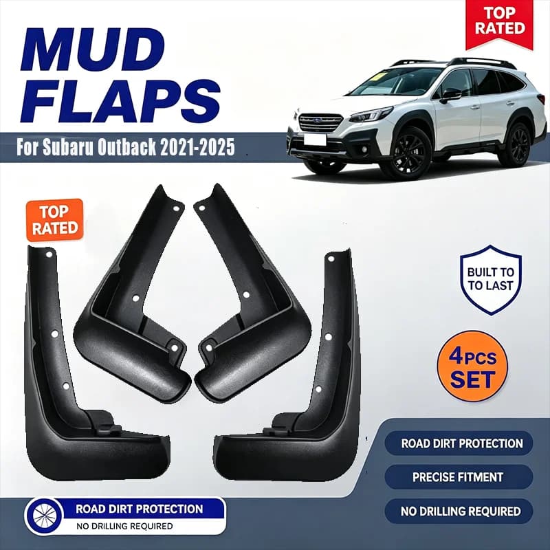 For Subaru Outback 2021-2025 4PCS Mud Flaps Splash Guards Front Rear Wheel Fender Mudguards Car Exterior Protection Parts