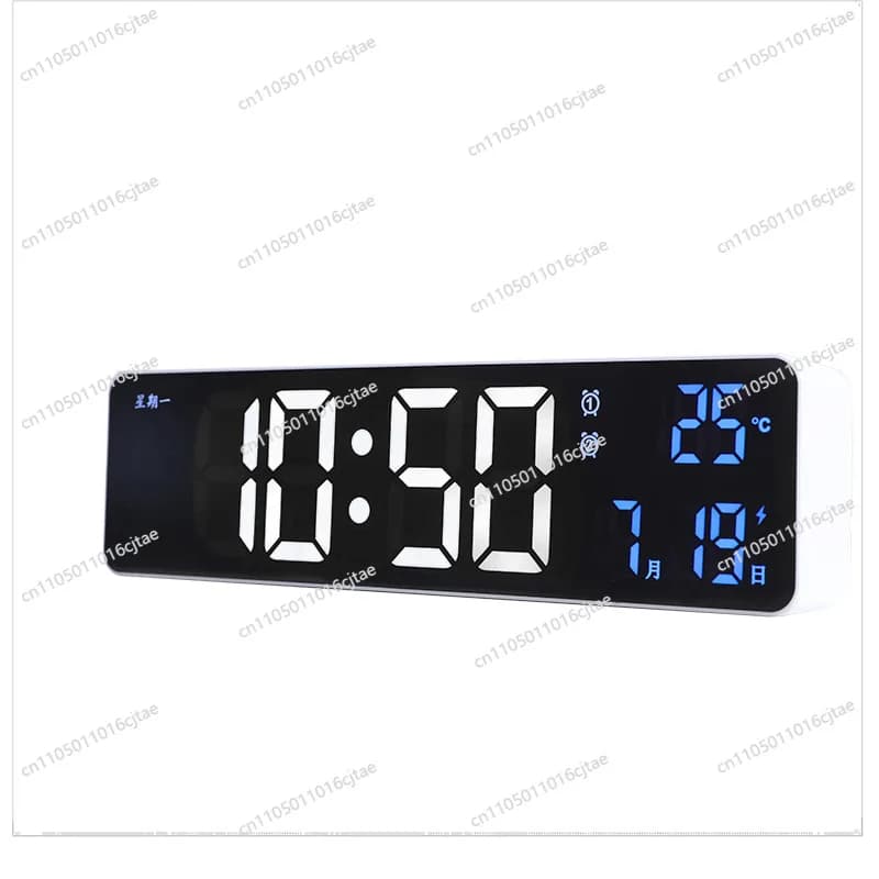 New LED Alarm Clock Multifunctional Electronic Clock Voice-activated Snooze Electronic Alarm Clock Student Plug-in Version 6625