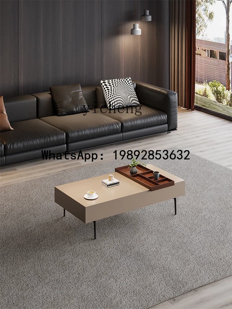 B-3  light luxury minimalist coffee table TV cabinet combination modern  room  table household tea table advanced sense