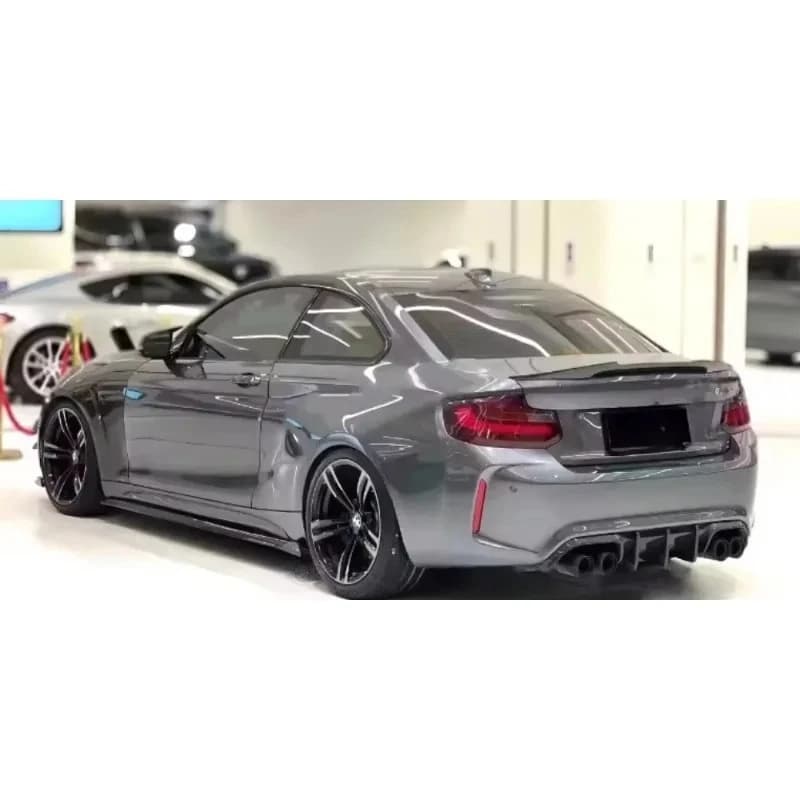 For BMW F87 M2 M2C Dry Carbon Fiber 14-21 Exterior Rear Bumper Trailer Cover Spoiler Diffuser Modification Body Kit Accessories