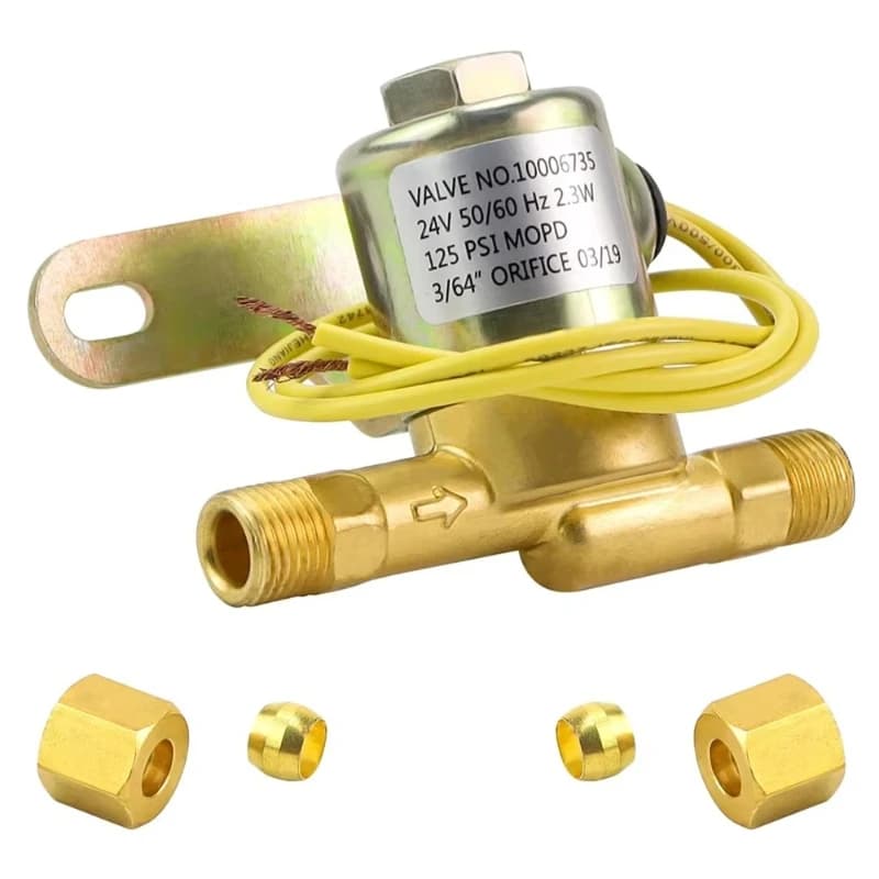 Humidifier electric valve replacement 24V 2.3W 60hz brass electric valve replacement parts: A2012-S118, B2035-S2, B2035-S5