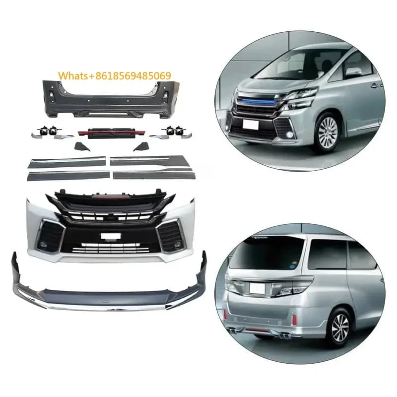 High quality Body Kit Vellfire ANH20 2008 2009 2010 2011 2012 2013 2014 To 2015 ANH30 30 series