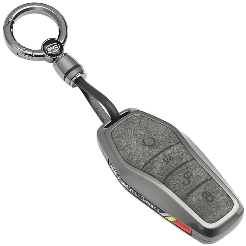 Zinc Alloy Key Cover Case for BYD Han/Qin Plus DMI/Song Pro/Song L/Tang/Yuan/Destroyer 05/Seagull/Dolphin - Key Fob Shell