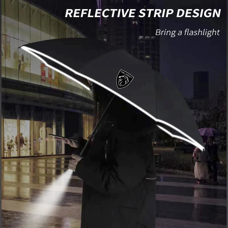 Car Automatic Folding Windproof Sunshade Umbrella For Peugeot 206 5008 207 408 508 208 301 308 407 2008 3008 4008 GT RCZ GTLine