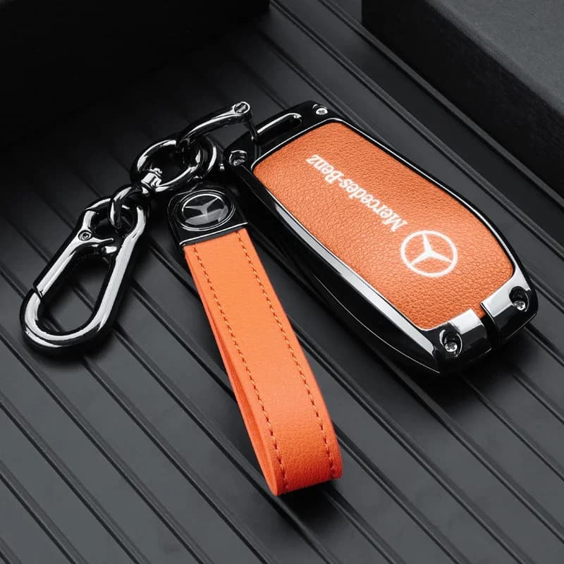 For Mercedes Benz C E S Class GLC W206 W223 W214 E300 C260 C300 S450 S500 S400 Remote Car Key Case Cover Fob Holder Keychain