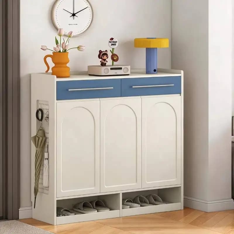 Hidden Durable Shoe Cabinet Minimalist Design Entrance Corner Shoe Rack Drawers Space Saving Organizador De Zapatos Furniture