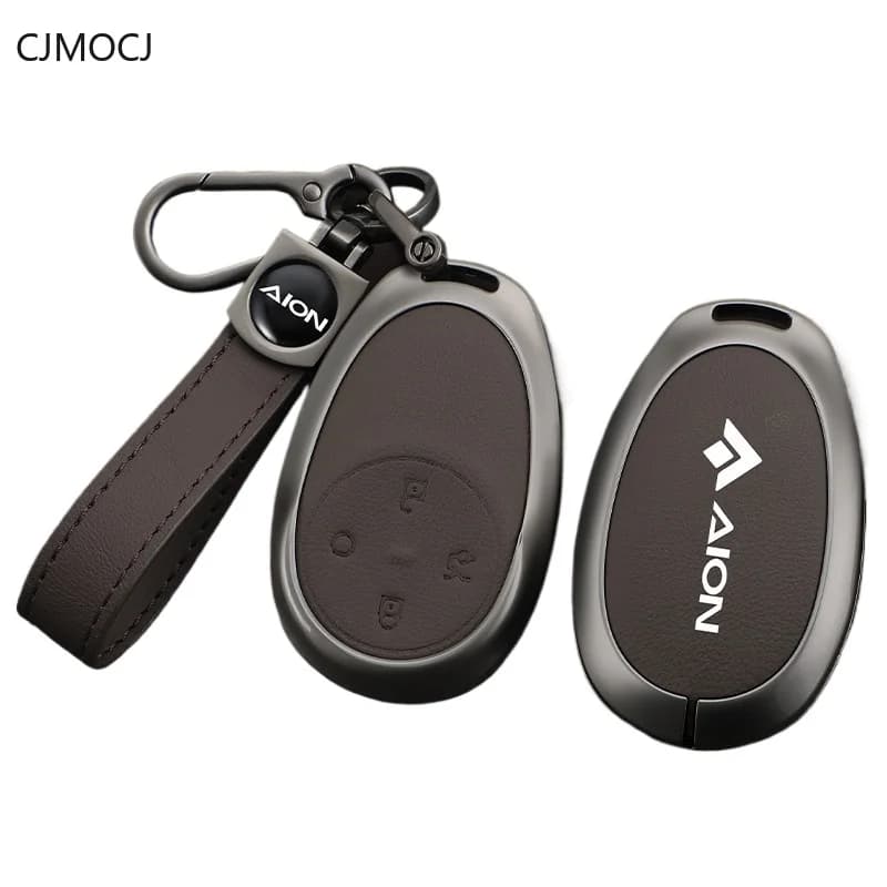Premium Zinc Alloy Key Cover Case for AION UT / AION V / AION RT (2024-2026) - Protective Key Fob Shell Keychain