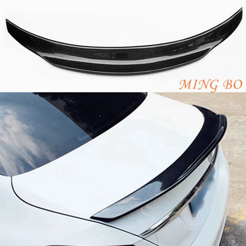 2016-2023 FRP Forged carbon FOR Mercedes-Benz E-Class W213 4Door Sedan PSM Style Carbon Fiber Rear Spoiler Trunk Wing