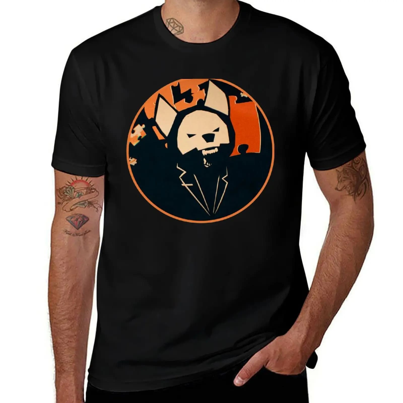Deathloop Aleksis Dorsey The Wolf T-Shirt t shirts cotton 100% T-Shirt