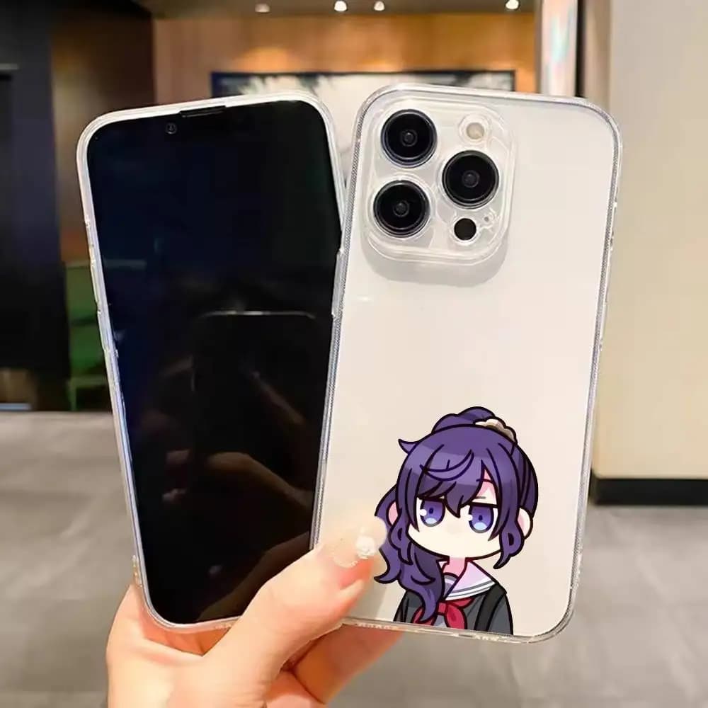 mafuyu asahina Cute Anime Girl Sekai Phone Case For iPhone 17 16 15 14 13 12 11 Mini Pro Max Plus Transparent Cover