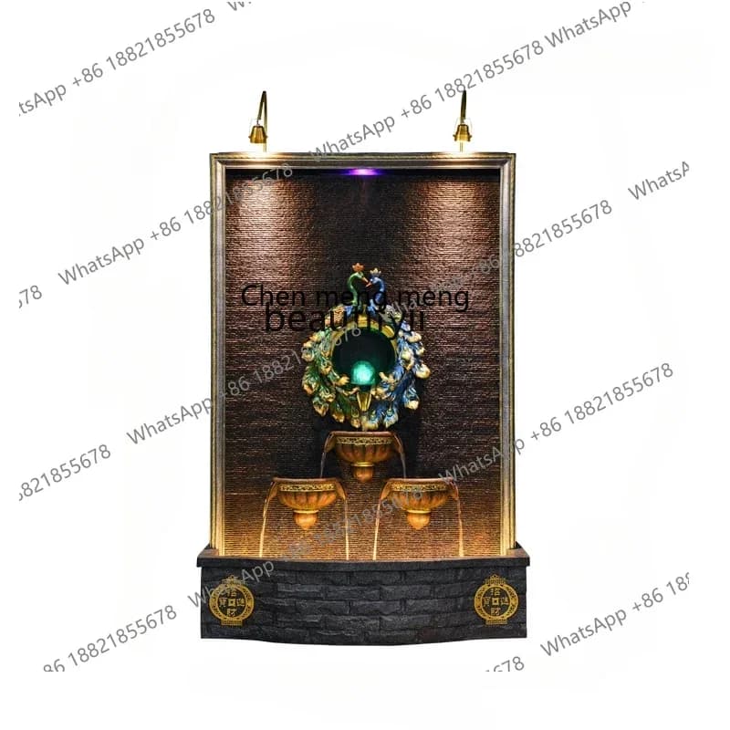 D178 Y Peacock water fountain rockery water curtain wall fish pond balcony garden courtyard villa garden landscape ornaments