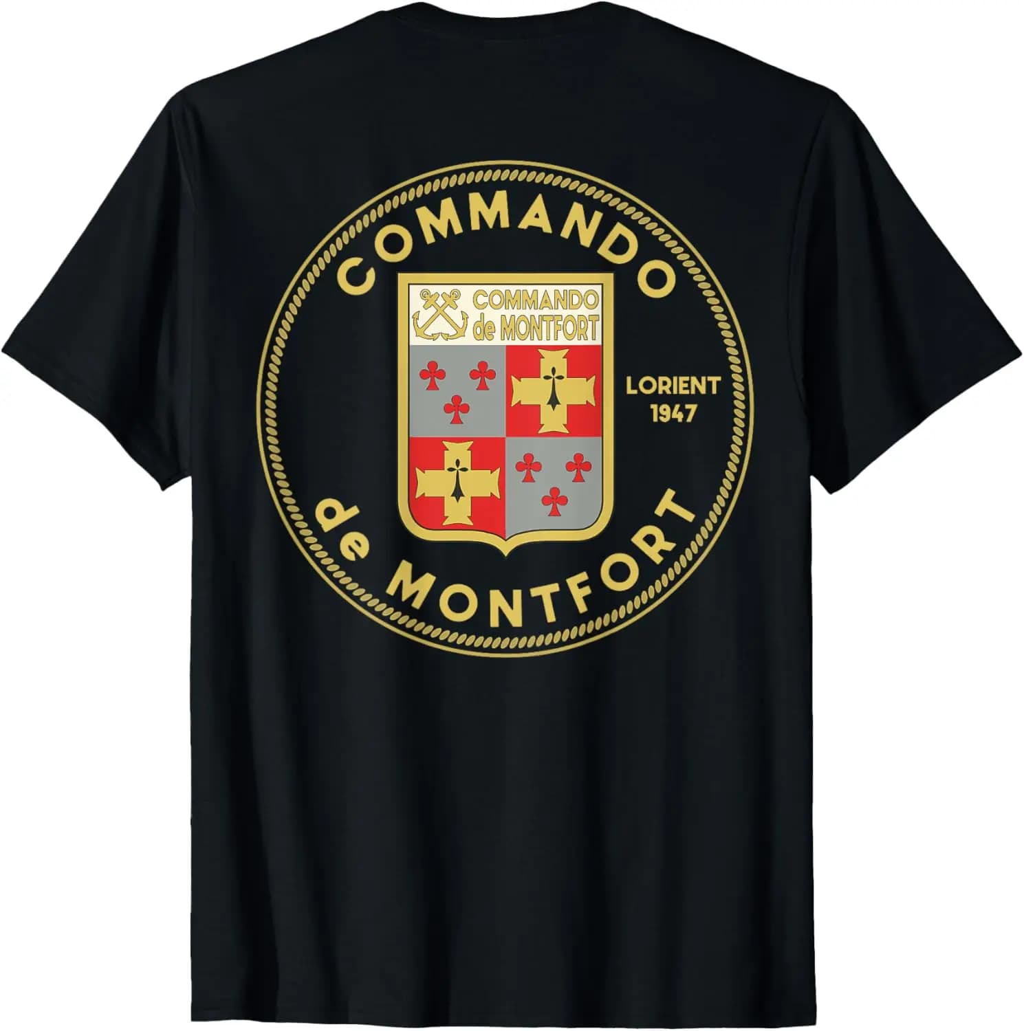 MONFORT Commando French Army Special Forces T-Shirt Short Sleeve Casual 100% Cotton T Shirts