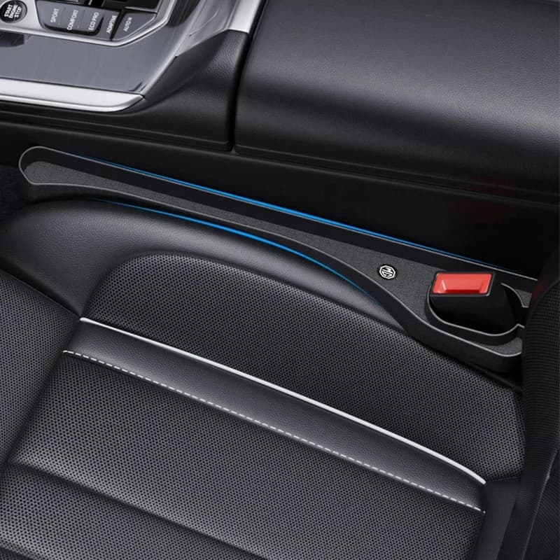 2Pcs MG Logo Black Seat Crevice Sealing Strip Gap Blocker Organizer Fit MG ZS EV HS EHS PHEV MG3 MG4 MG5 MG6 MG7 GT ZR RX5 RX8 O