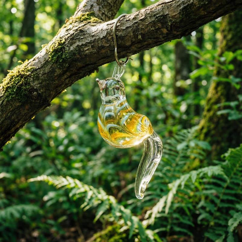 Colorful Mini Charm Bird Glass Pendant DIY Jewelry Making Supplies Window Garden Hanging Ornament Wedding Valentine Party Gift