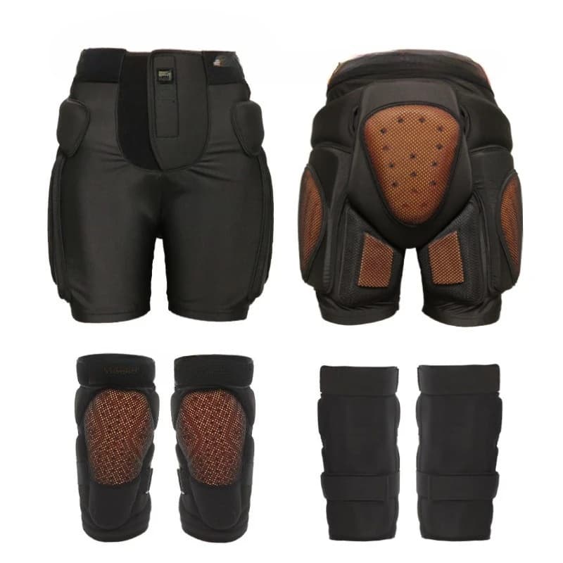 ski protective gear inner wear hip protection knee pads set veneer double board anti-drop butt pad adult  equipment