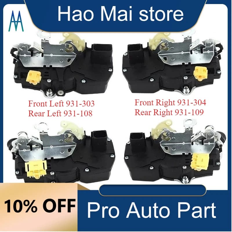 931-108 931-109 Front Rear Door Lock Latch Actuator for Cadillac Escalade Chevrolet Tahoe GMC Yukon 2007-2009 931-303 931-304