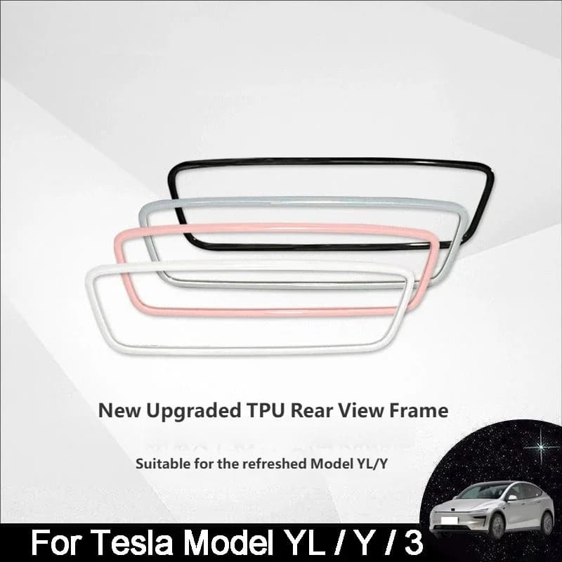 Silicone Rearview Mirror Protection Frame For Tesla Model YL/3/Y Rearview Mirror Edge Cover Car Accessories