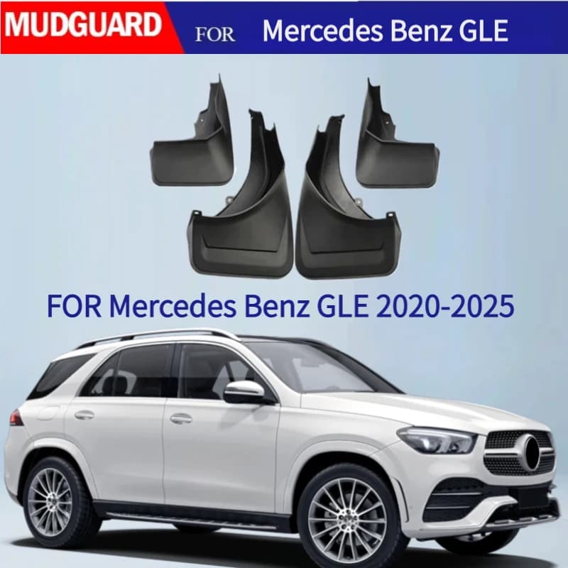 4PCS Car Mud Flaps FOR Mercedes Benz GLE 2020-2025 W167 GLE350 GLE450  Mudguard Fender Mud Flaps Guards Splash Mudflaps