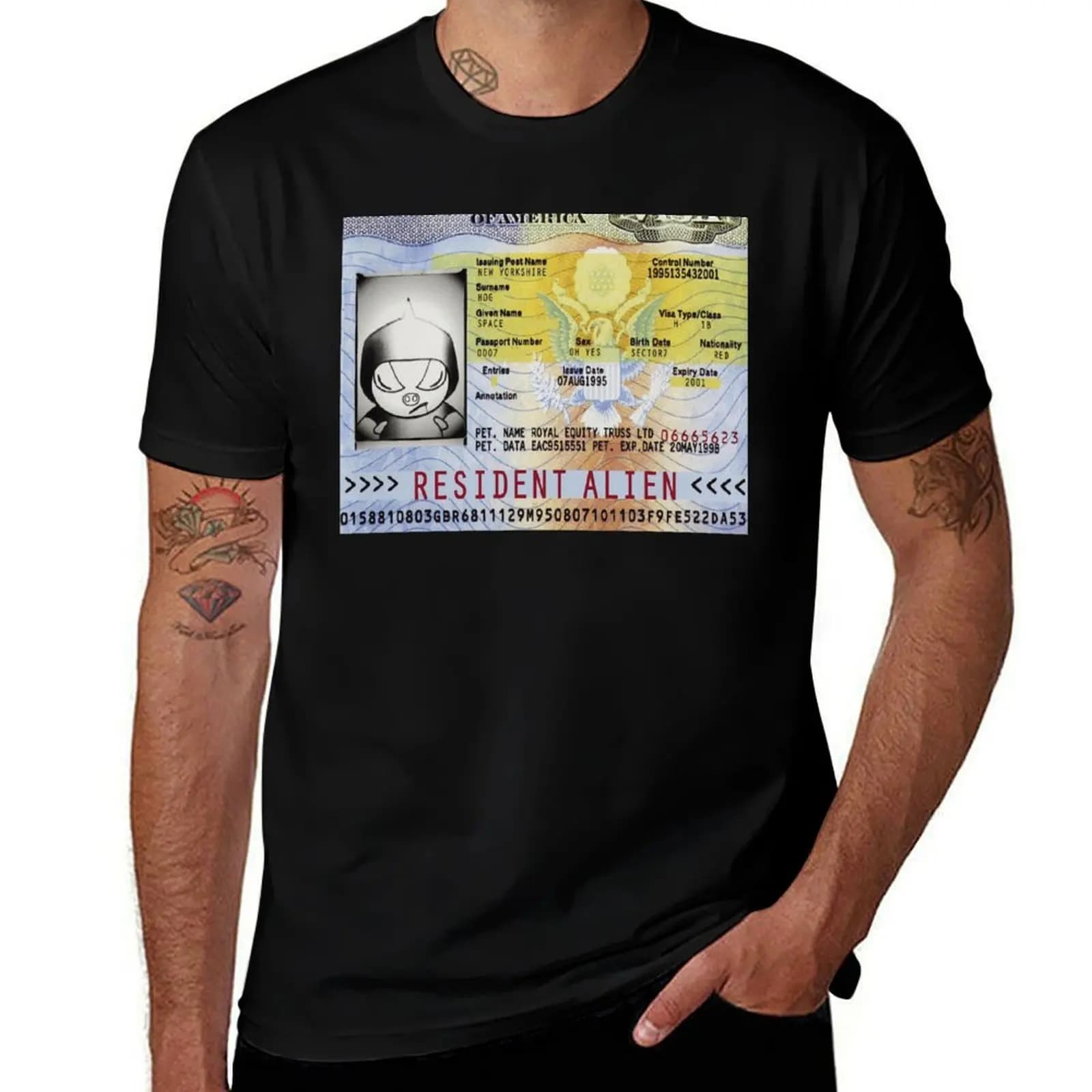 Spacehog Resident Alien T-Shirt t shirt man designer t shirts cotton 100% anime t shirts for man T-Shirt