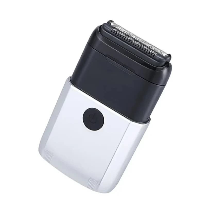 Portable Men’s Electric Shaver Fully Waterproof Floating Head Compact Facial Trimmer for Business Travel Support Type-C Charging