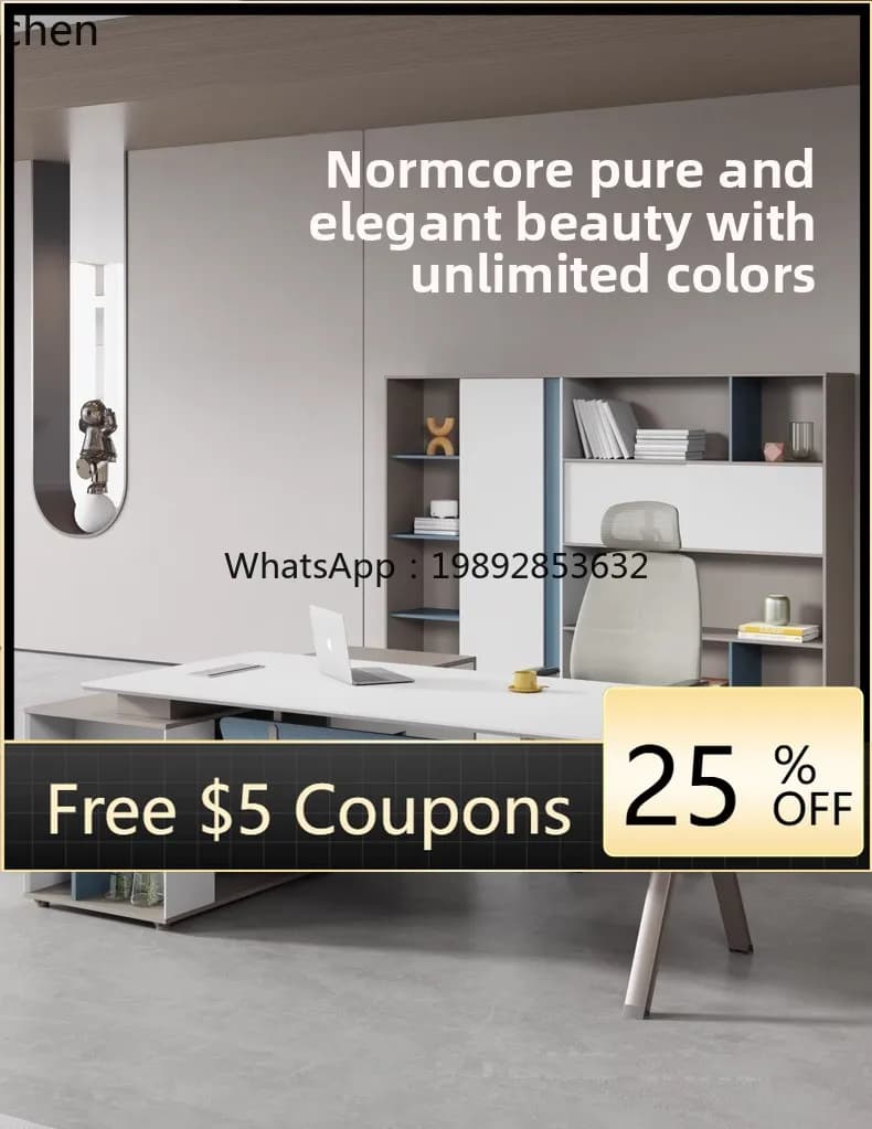 ii  boss desk modern minimalist manager office furniture desk supervisor desk and chair combination