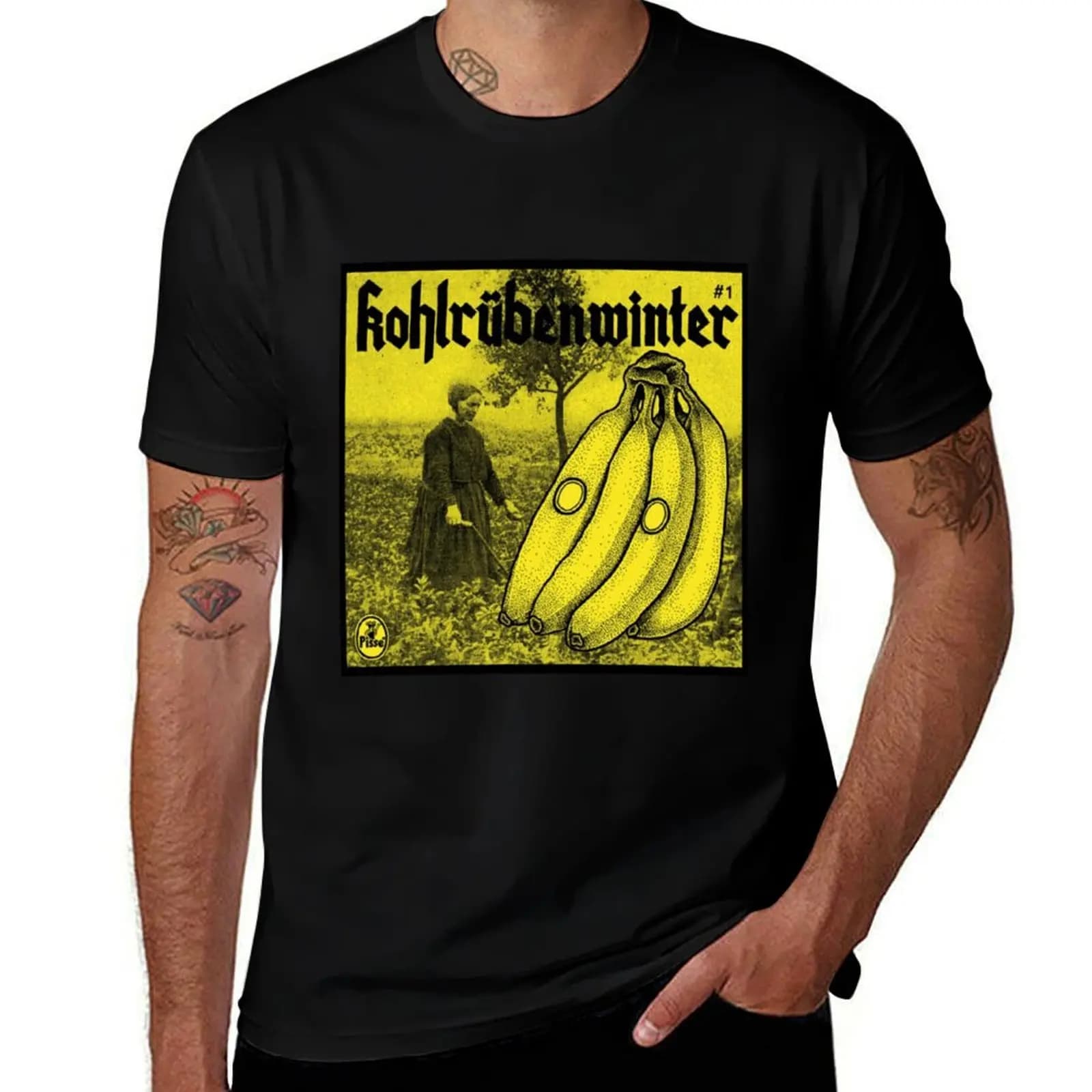 Pisse Punk Band kohlrübenwinter #1 T-Shirt t shirt man designer t shirts for man graphic cars