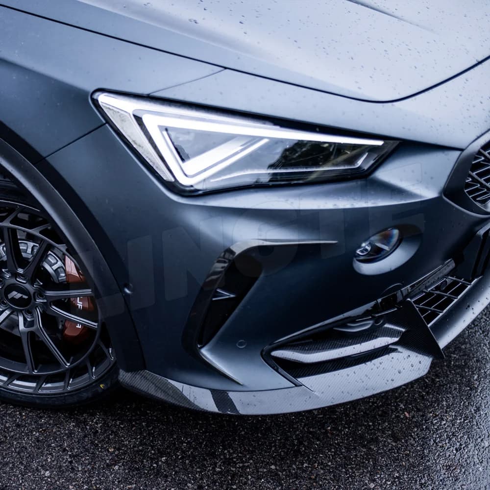 2PCS Front Bumper Canards Cover Trim For Cupra Formentor MK1 VZ VZ3 VZ5 TSI Pre-facelift 2020-2024 Side Air Vent Sticker Bodykit