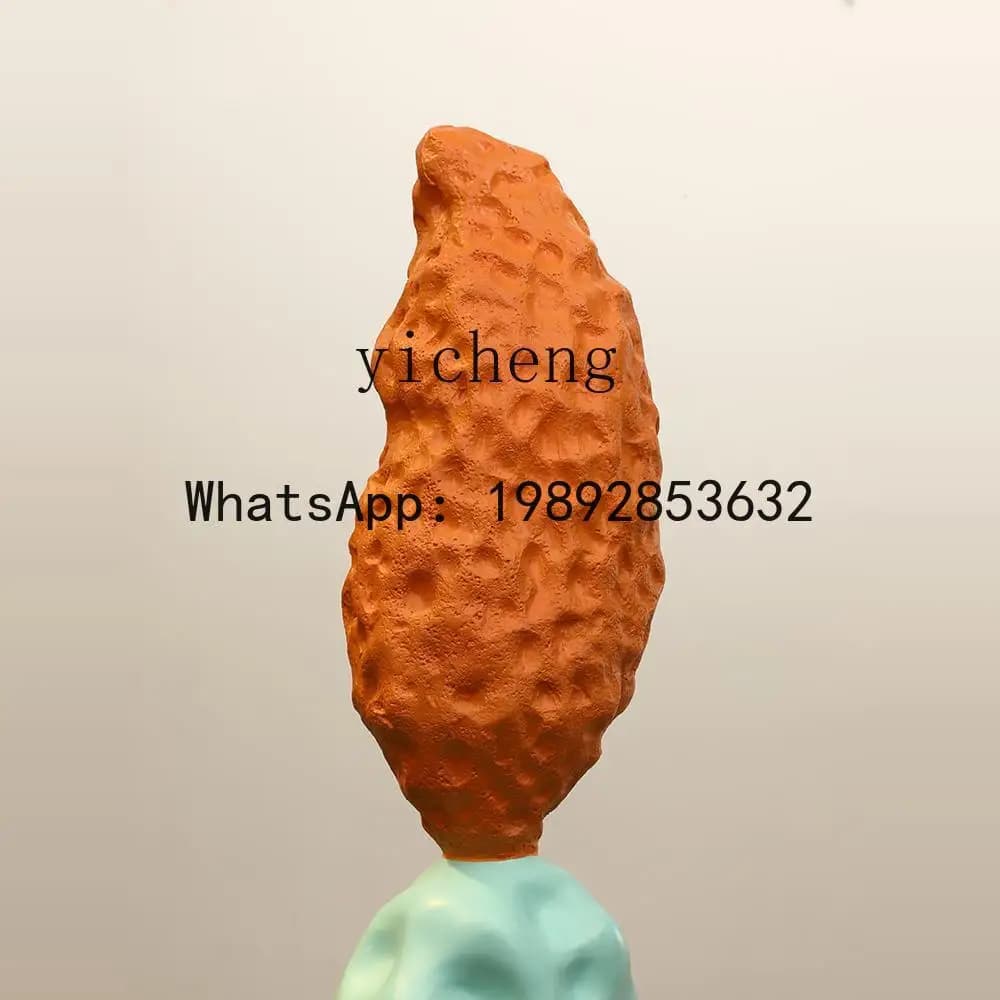X7 Minimalist Stone Sculpture Lobby Soft Decoration Living Room Wealth-Attracting Floor Ornament