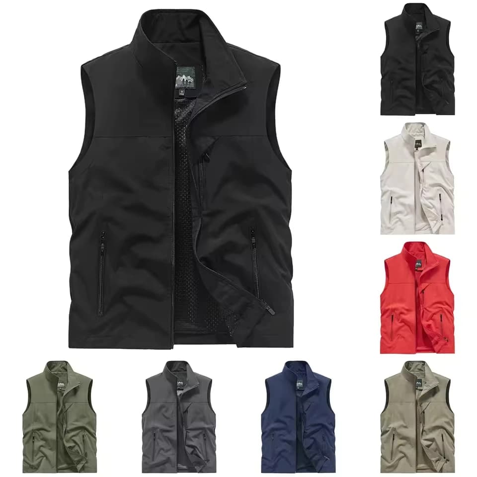 Mens Winter Fashion Men'S Work Vests Summer Travel Photography Fishing Vests Workwear Sleeveless Jackets Cloth Jackets For Men
