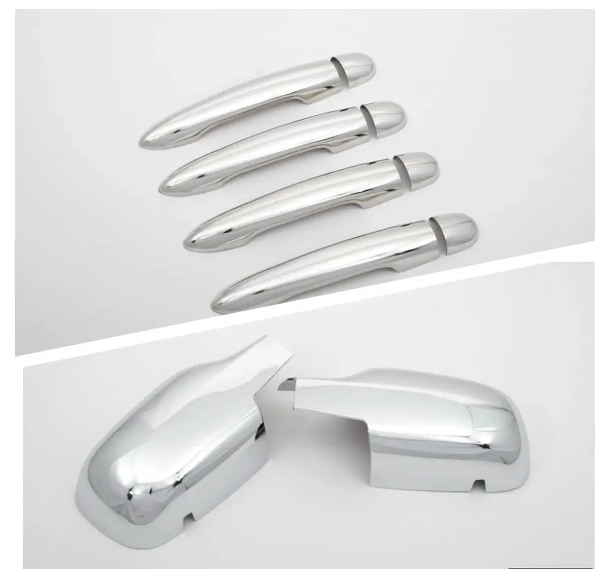 Exquisite Easy-Install Chrome Door Handle & Mirror Cover Combo Set for Renault Megane MK2 2002-2008 Car Styling And Protection