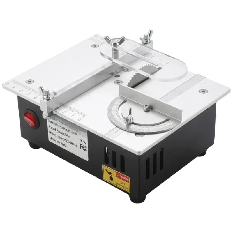 Aluminum alloy mini table saw, small cutting machine woodworking saw