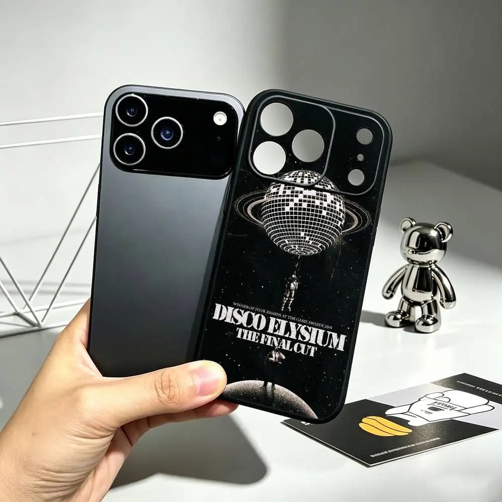 Disco E-Elysium Game Phone Case For iPhone 17, 16,15,14,13,12,11 Plus,Pro Max, Others Soft Black Cover