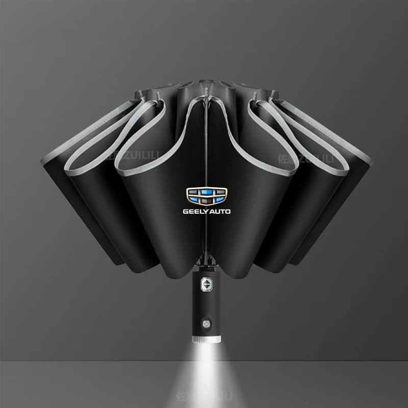 Car Automatic Folding Windproof Sunshade Umbrella For GEELY Geometry C Monjaro Coolray GX3 Atlas Boyue Emgrand EC7 EC8 GC6 GC9